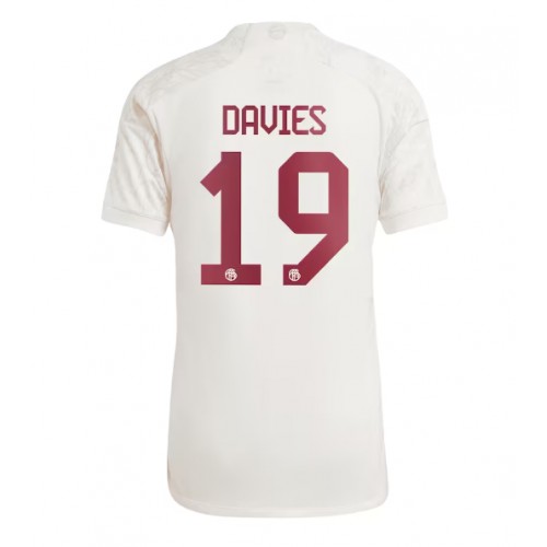 Pánský Fotbalový dres Bayern Munich Alphonso Davies #19 2023-24 Třetí Krátký Rukáv